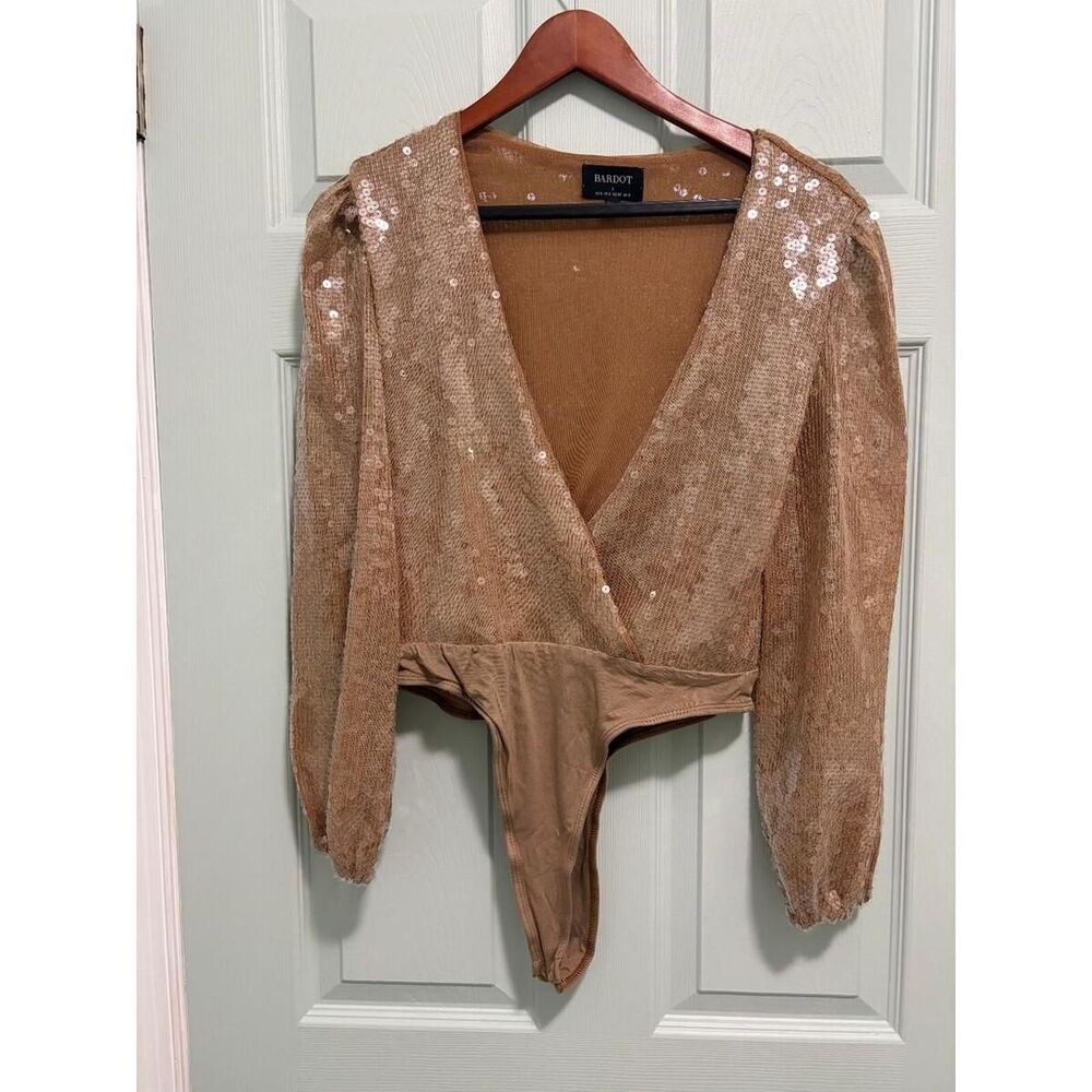 Unbranded Women's Gold and Tan Top